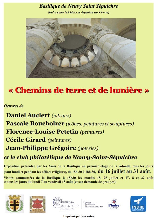 Journées du patrimoine : Exposition prolongée en la Basilique de Neuvy St sépulchre